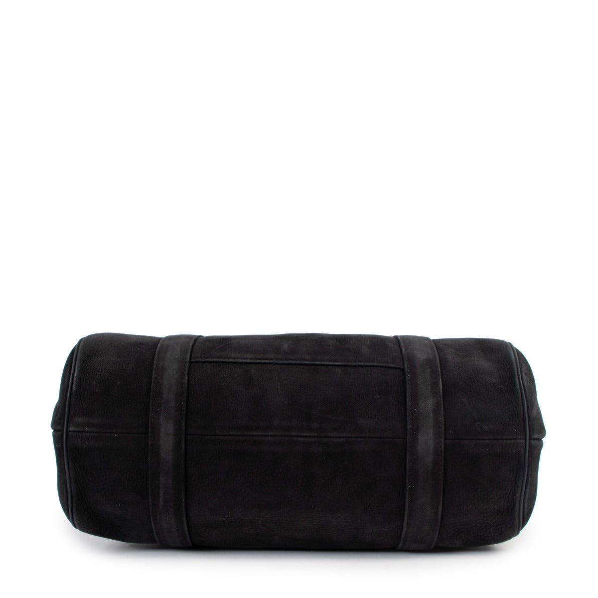 Delvaux Loft Santiag Black Nubuck Shoulder Bag