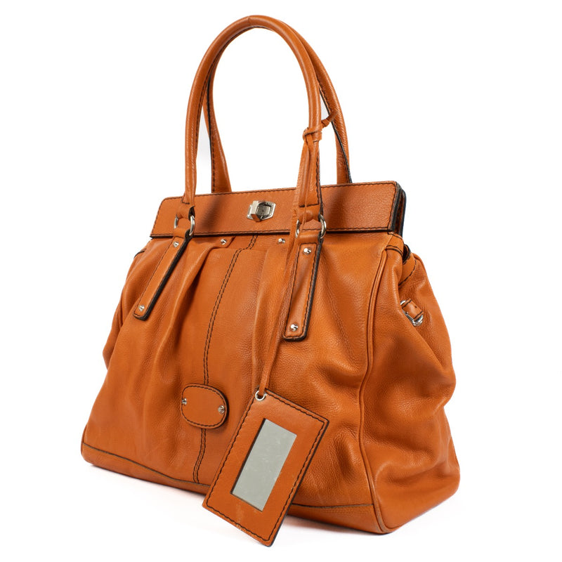 Authentic second hand Balenciaga Orange Le Dix Shoulder Bag on Labellov.com