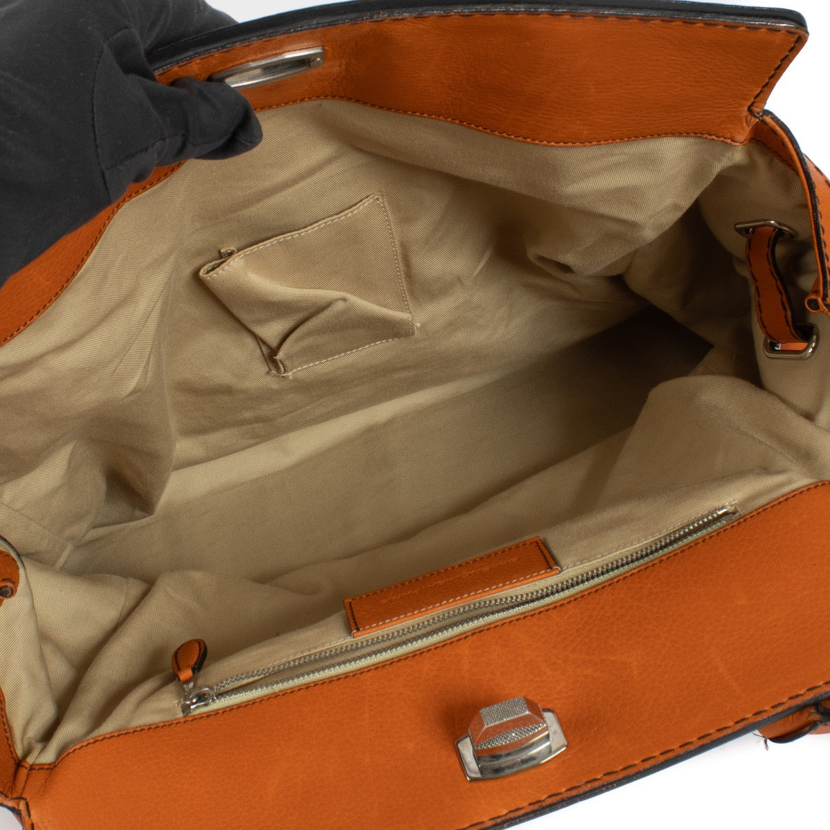Authentic second hand Balenciaga Orange Le Dix Shoulder Bag on Labellov.com