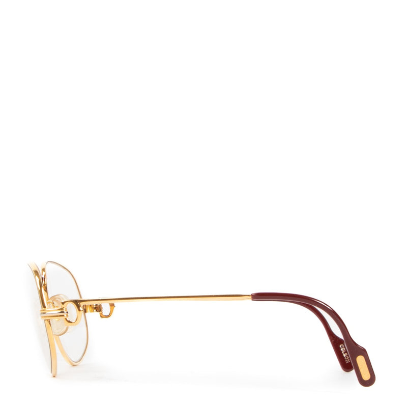 Cartier Romance Louis Gold Vintage Glasses Frame