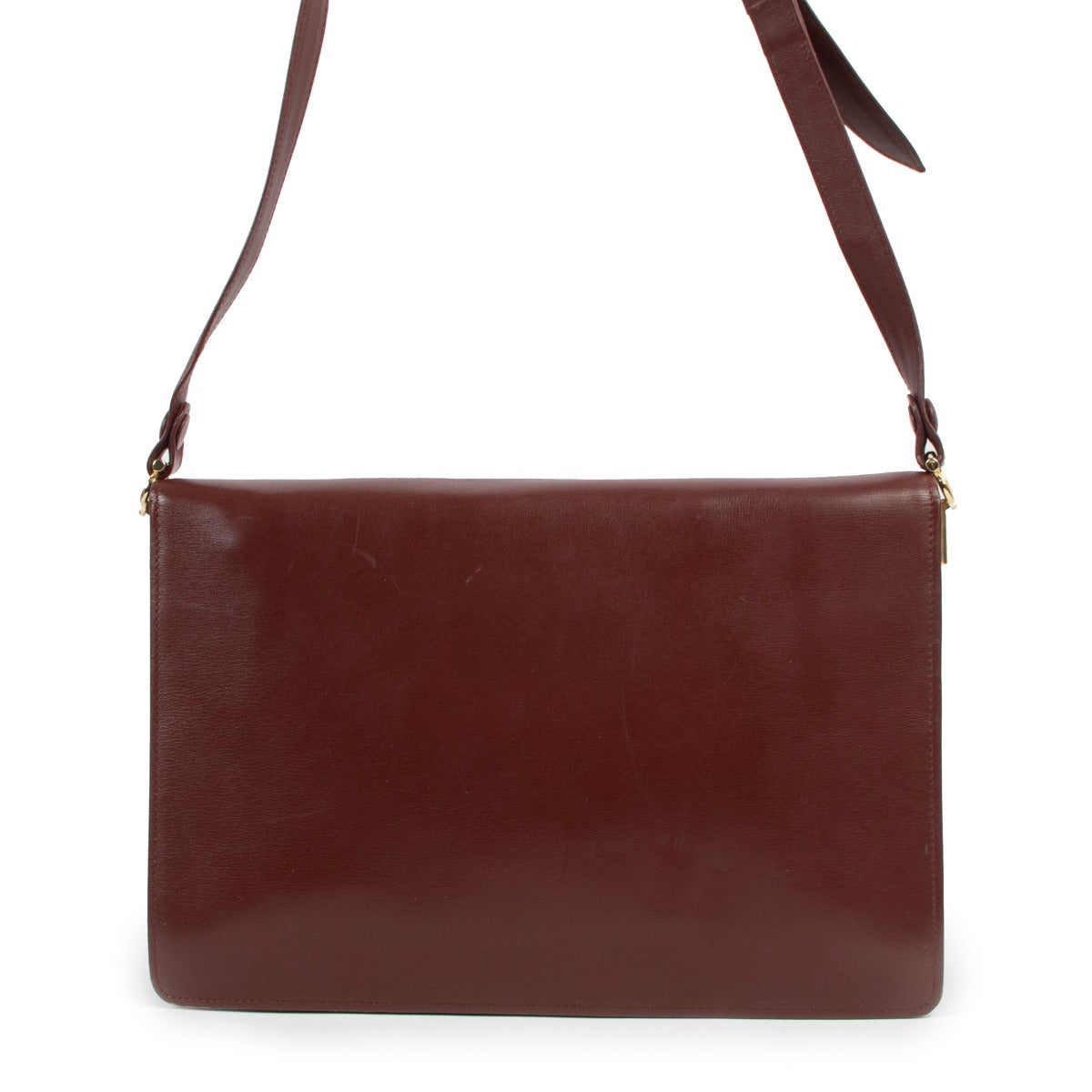Must de Cartier Burgundy Vintage Shoulder Bag