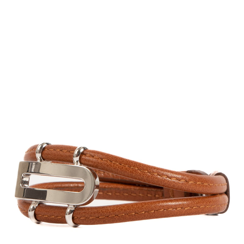 Shop an 100% authentic Delvaux Camel Leather Bracelet on Labellov.com
