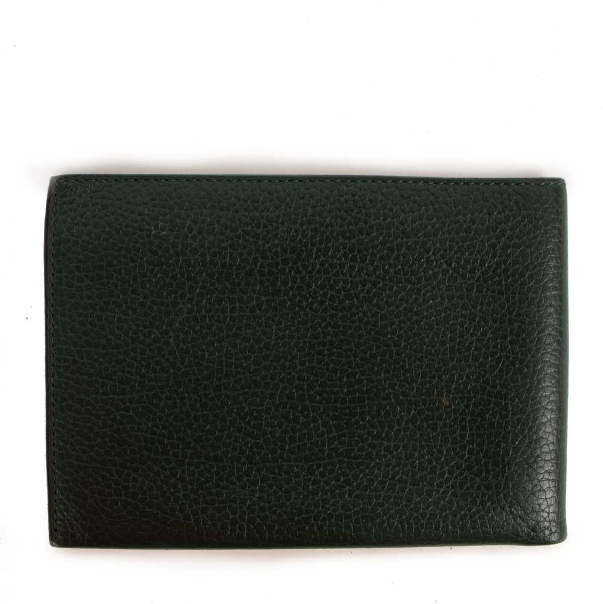Delvaux Green Leather Bi-fold Wallet