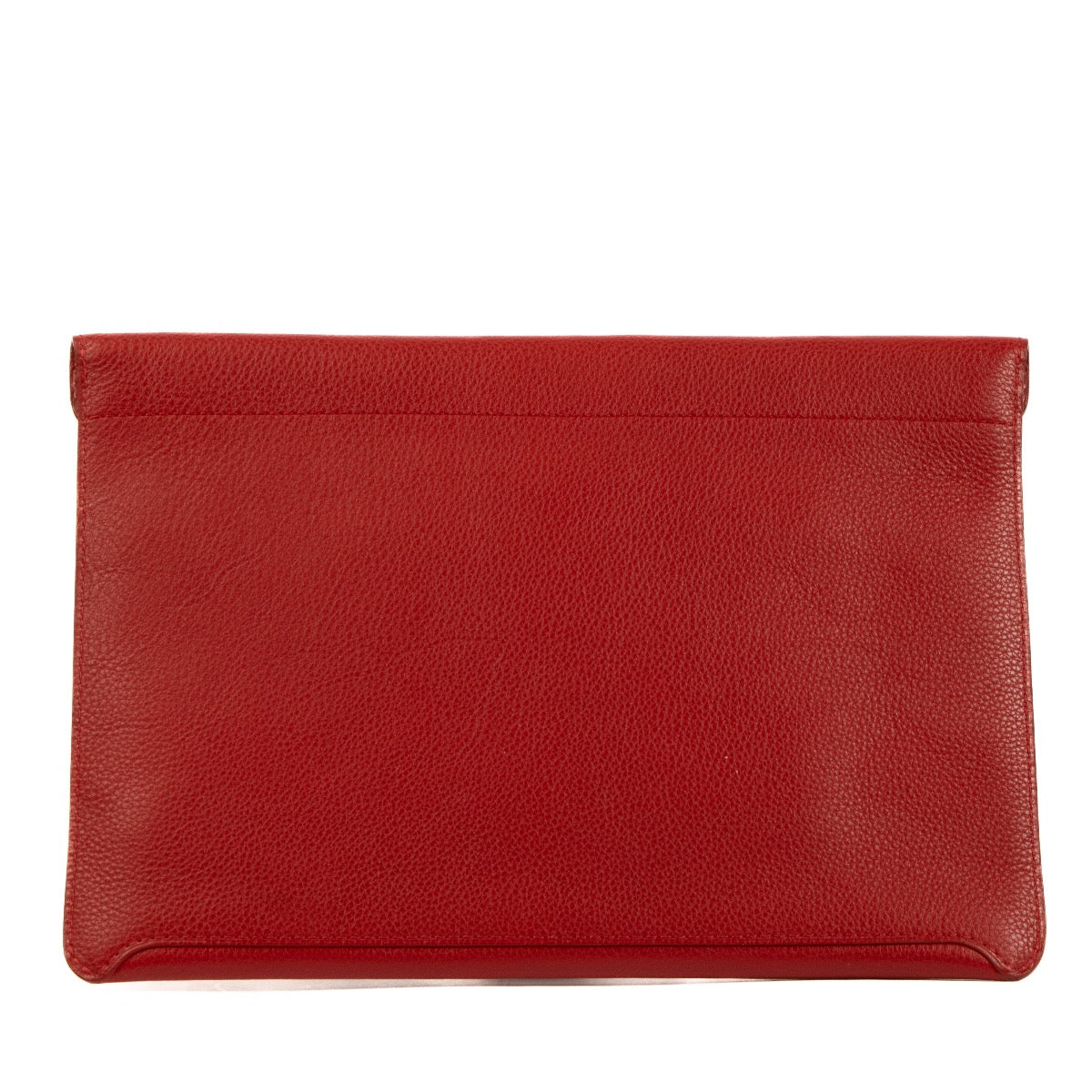 Buy real authentic Delvaux Red Leather Envelope Clutch safe online at Labellov.com or in Brussels, Knokke and Antwerp