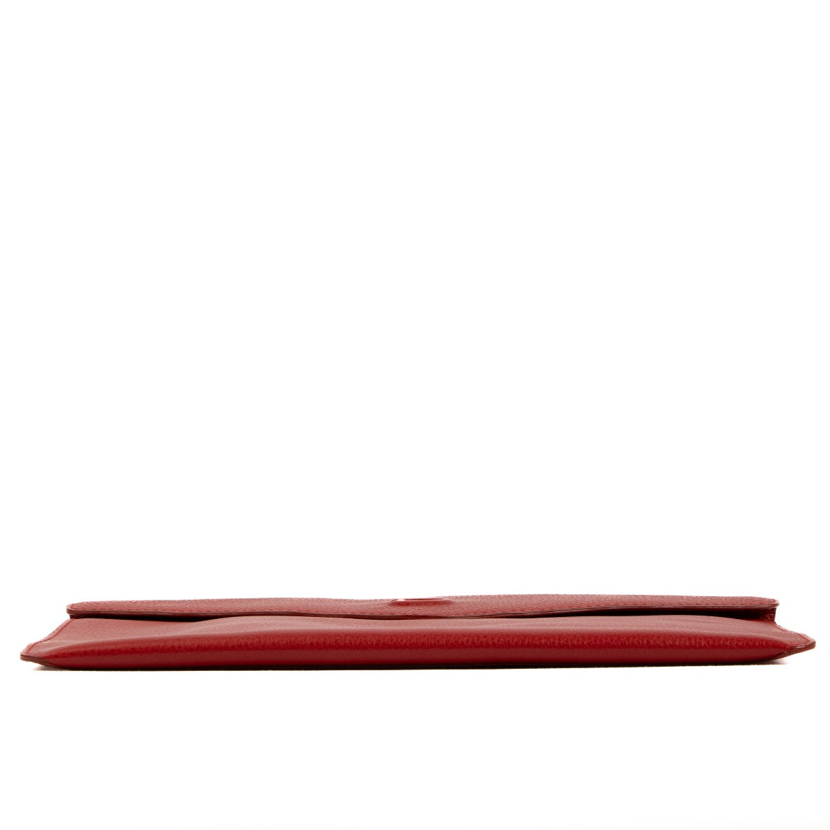 Delvaux Rode Leren Envelope Clutch