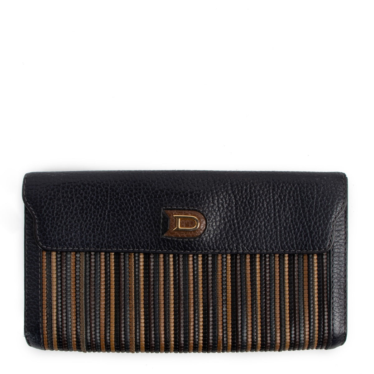 Delvaux Multicolor Toile de Cuir Wallet
