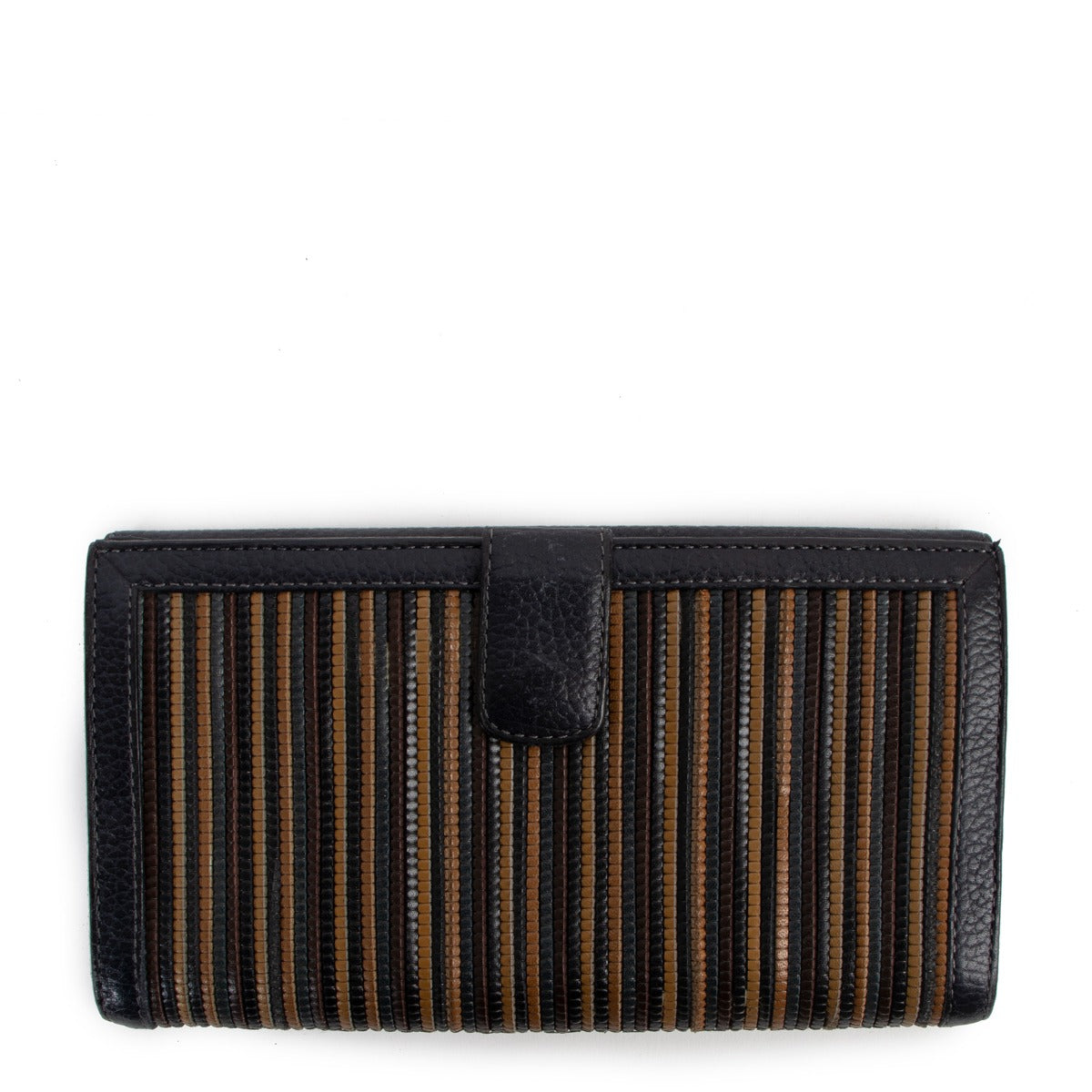 Delvaux Multicolor Toile de Cuir Wallet