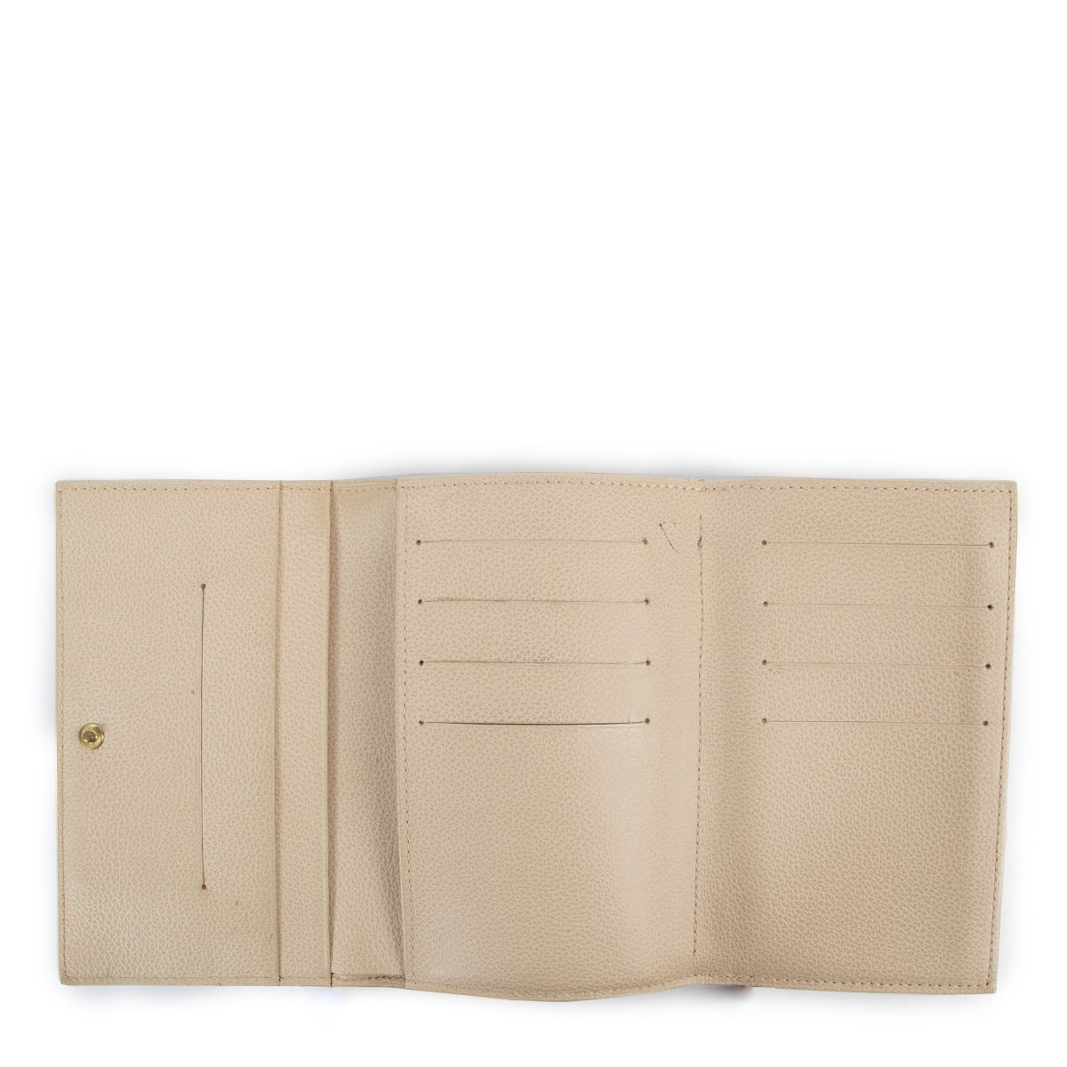 Shop now for your pre-loved, 100% authentic Delvaux Beige Leather D Wallet, at Labellov in Antwerp