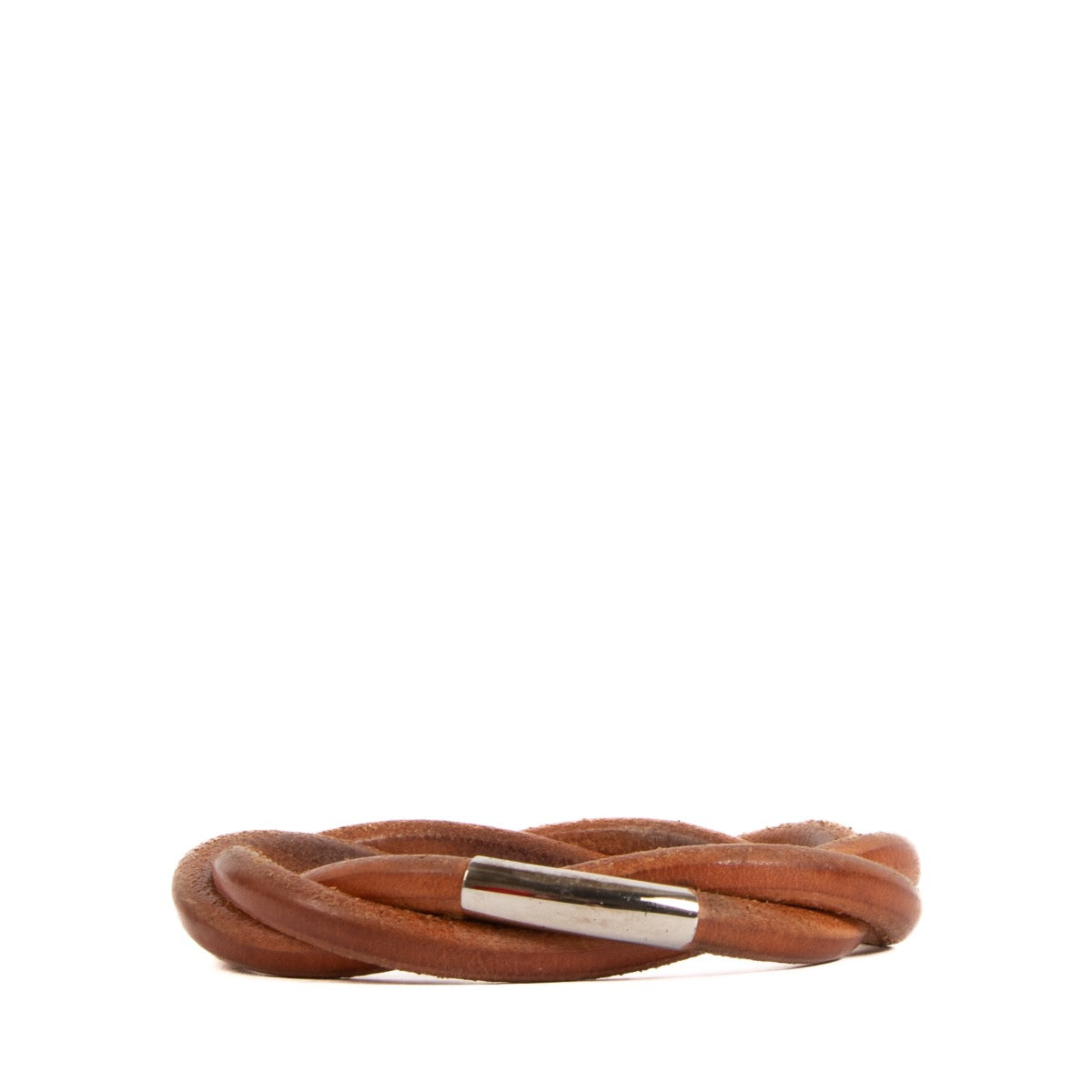 Hermès Natural Leather Torsade Bracelet