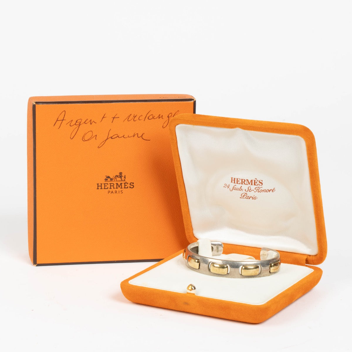 Authentic pre-loved Hermès Gold/Silver Bangle Bracelet on Labellov.com