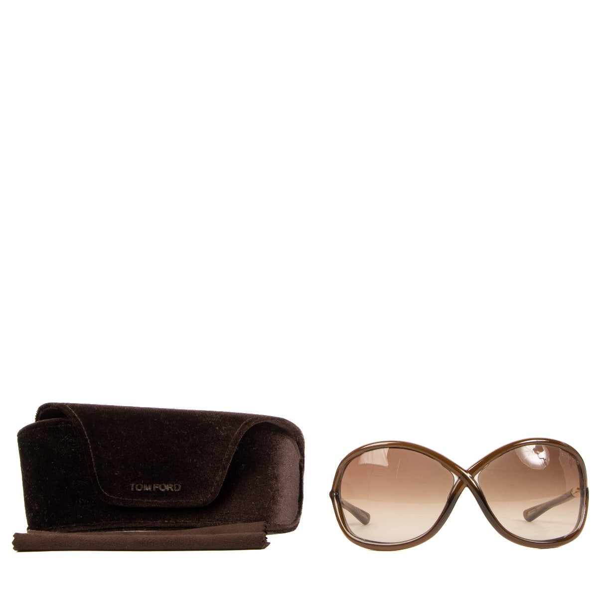 buy real authentic Tom Ford Brown Whitney Glasses safe online at Labellov.com or in Brussels, Knokke and Antwerp