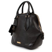 Burberry Dark Brown Leather Top Handle
