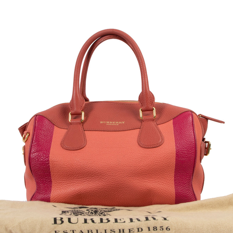 Burberry Prorsum Bij Handgeschilderde Roze Leren Mini Tote Tas