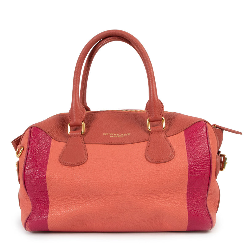 Burberry Prorsum Bee Hand-Painted Pink Leather Mini Tote Bag
