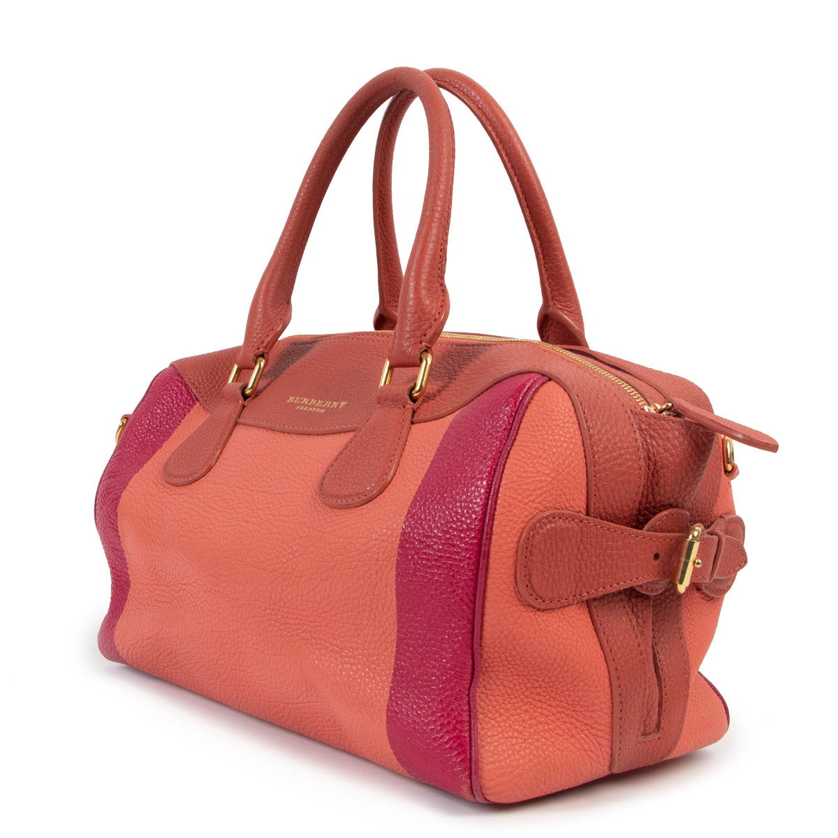 Burberry Prorsum Bee Hand-Painted Pink Leather Mini Tote Bag