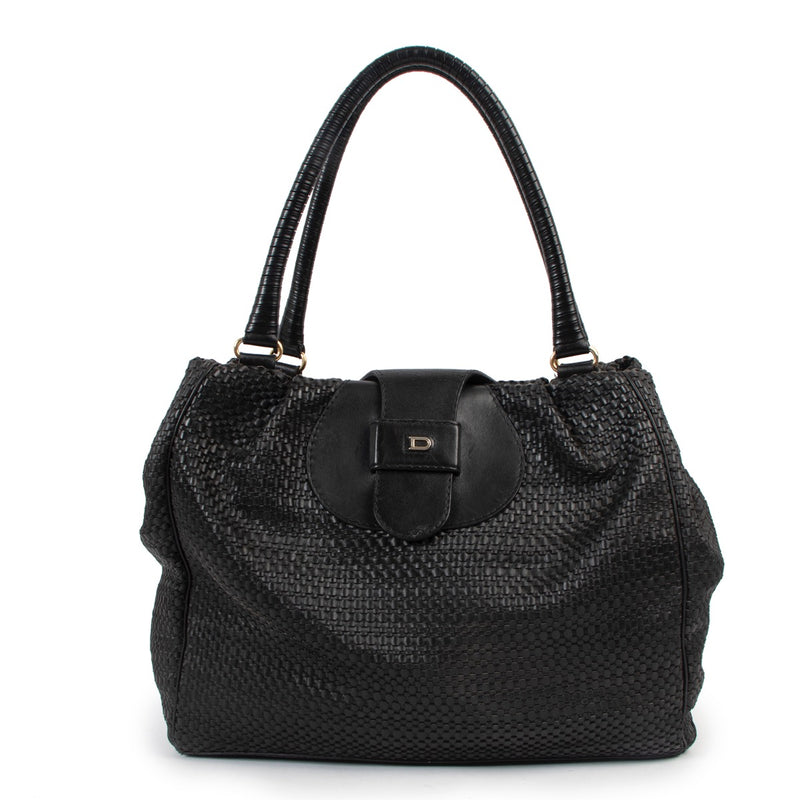 Shop now for your pre-loved, 100% authentic Delvaux Black Toile De Cuire Shoulder bag at Labellov in Antwerp