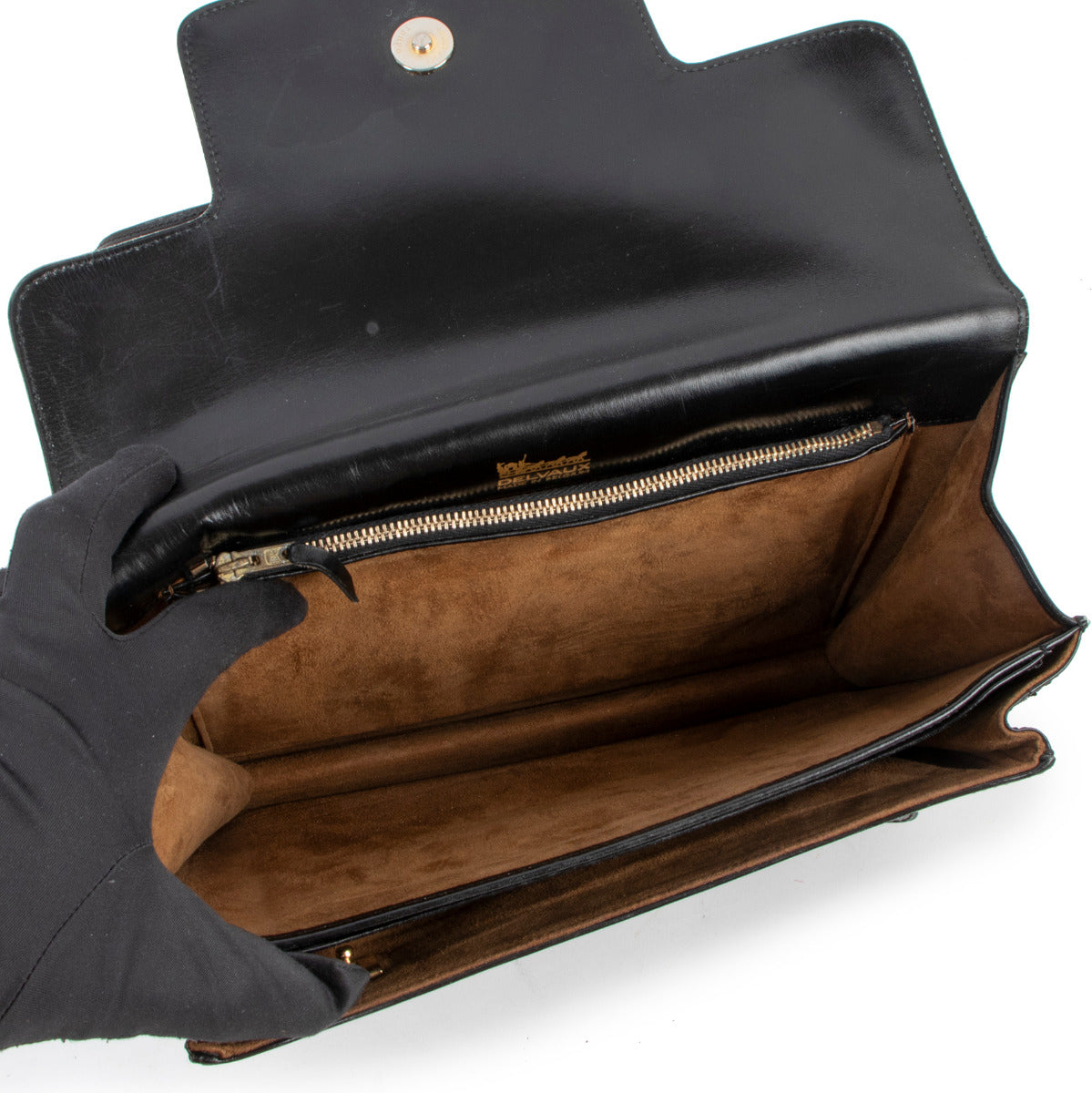 Delvaux Black Box Calf Vintage Handbag