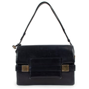 Delvaux Vintage Madame Marine Blue Box Calf Bag