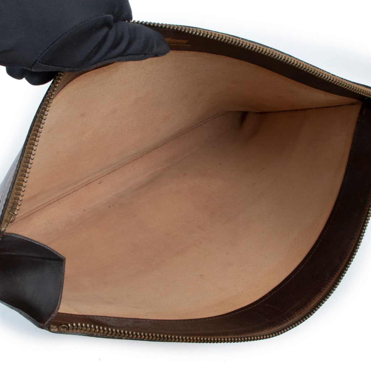 Delvaux Bruin Leren Laptophoes