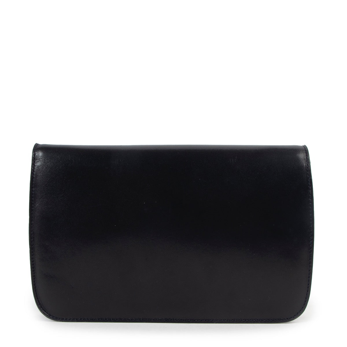 Shop safe online at Labellov in Antwerp this 100% authentic second hand Celine Blue Smooth Leather Vintage Clutch