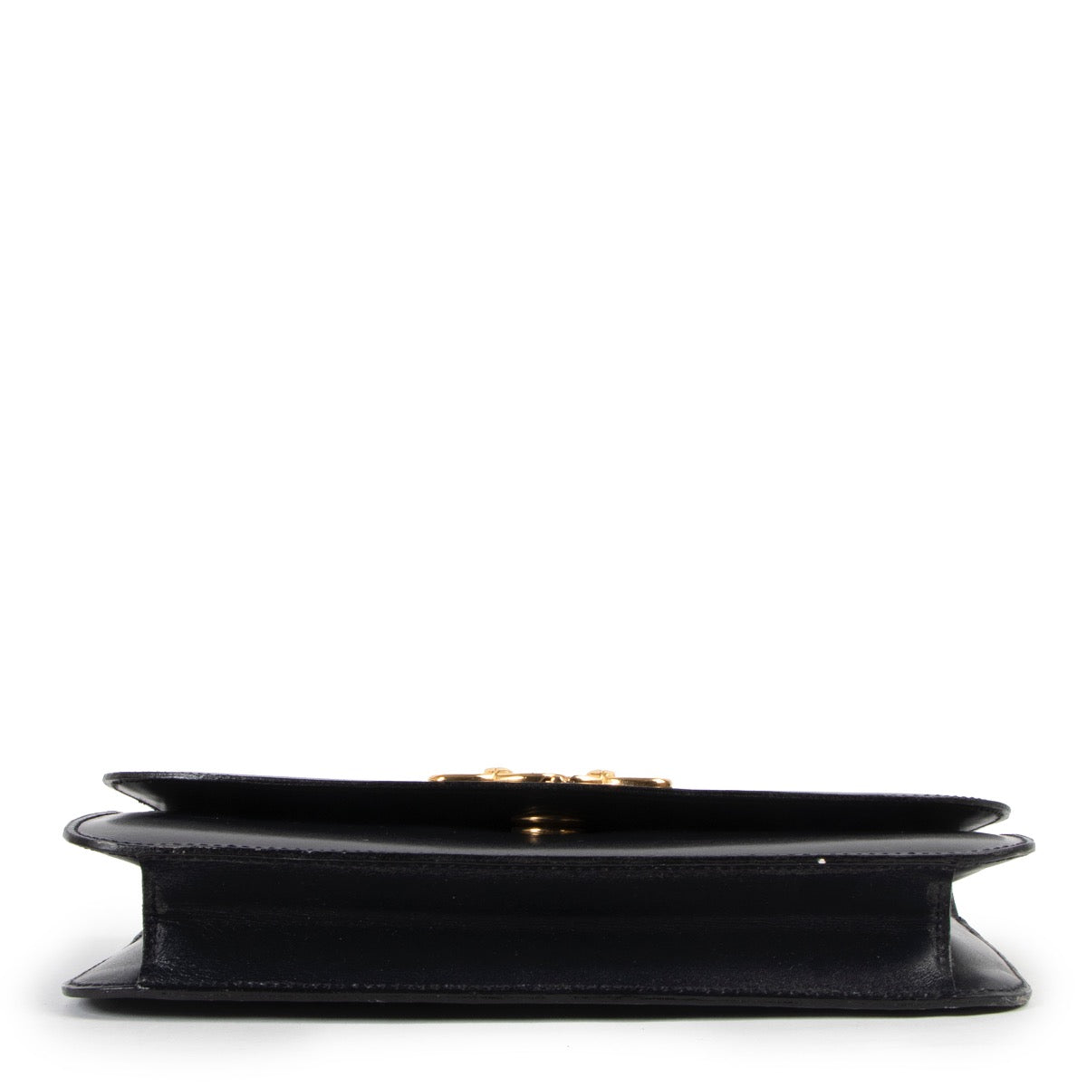 Shop safe online at Labellov in Antwerp this 100% authentic second hand Celine Blue Smooth Leather Vintage Clutch
