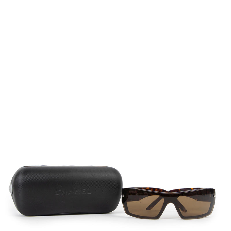 Chanel Brown Acetate Sunglasses