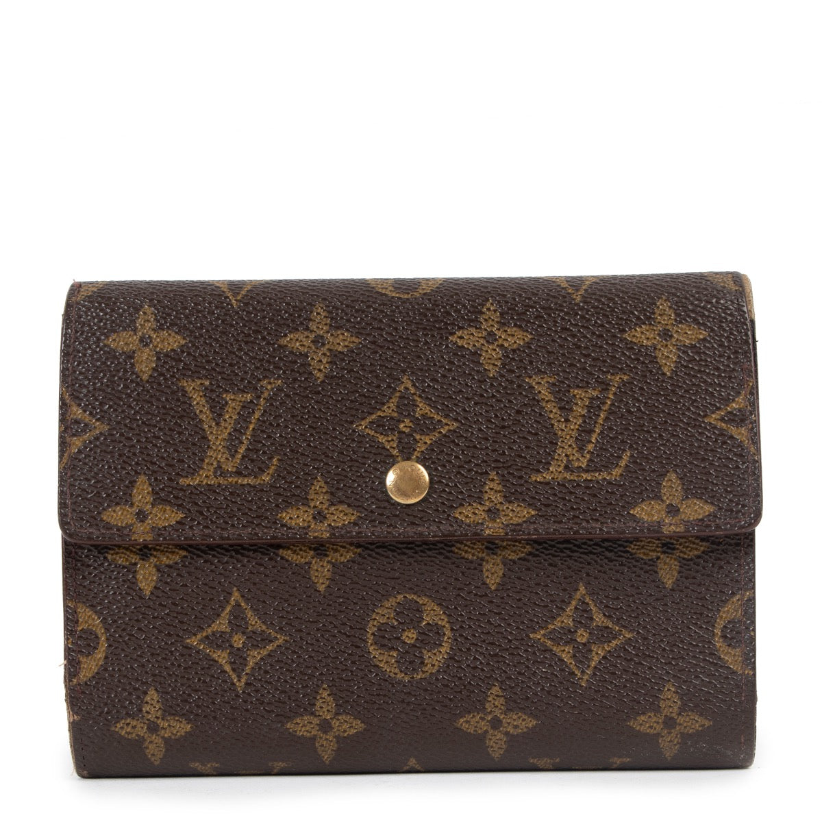 Shop safe online at Labellov in Antwerp this 100% authentic second hand Louis Vuitton Monogram Canvas Alexandra Wallet