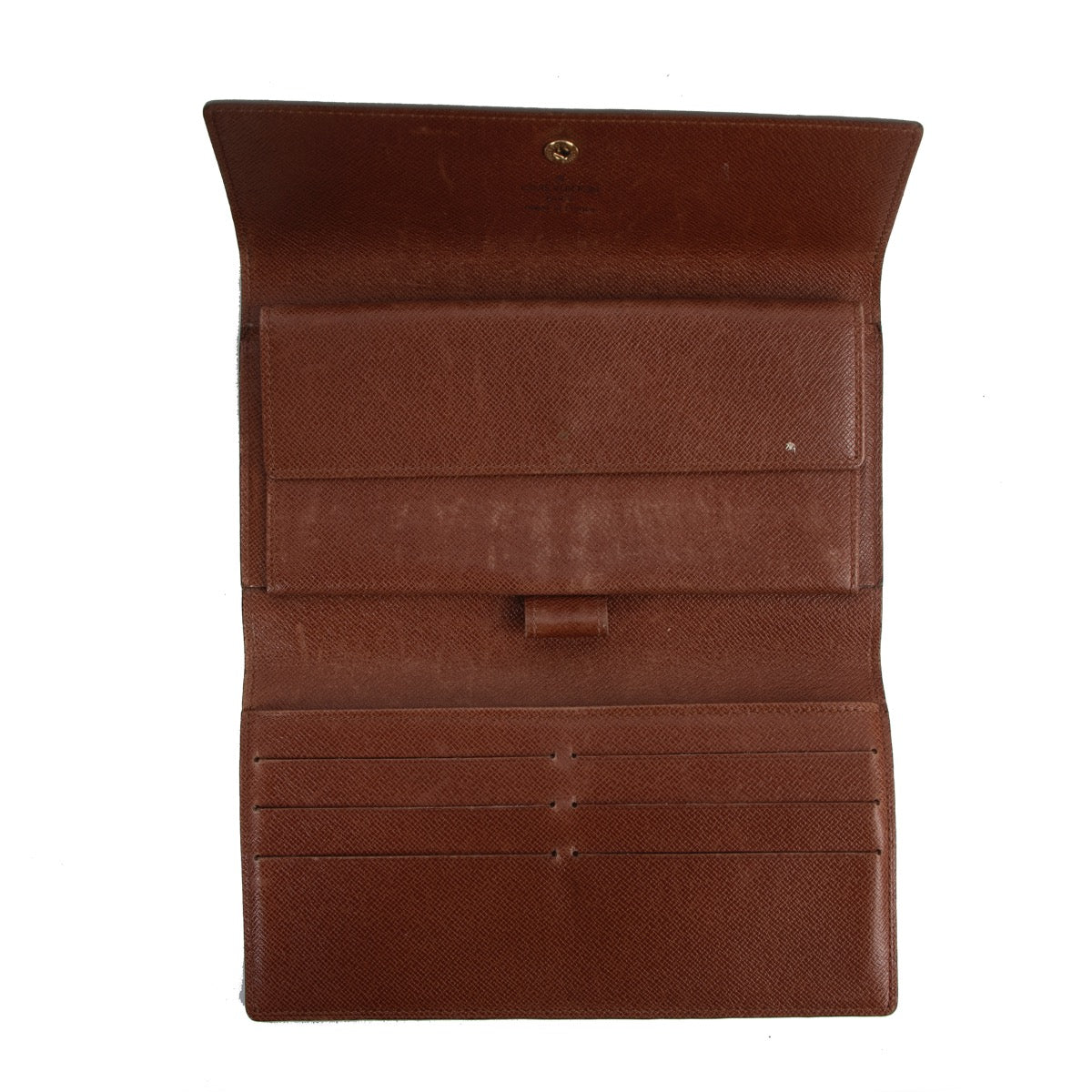 Shop safe online at Labellov in Antwerp this 100% authentic second hand Louis Vuitton Monogram Long Sarah Wallet