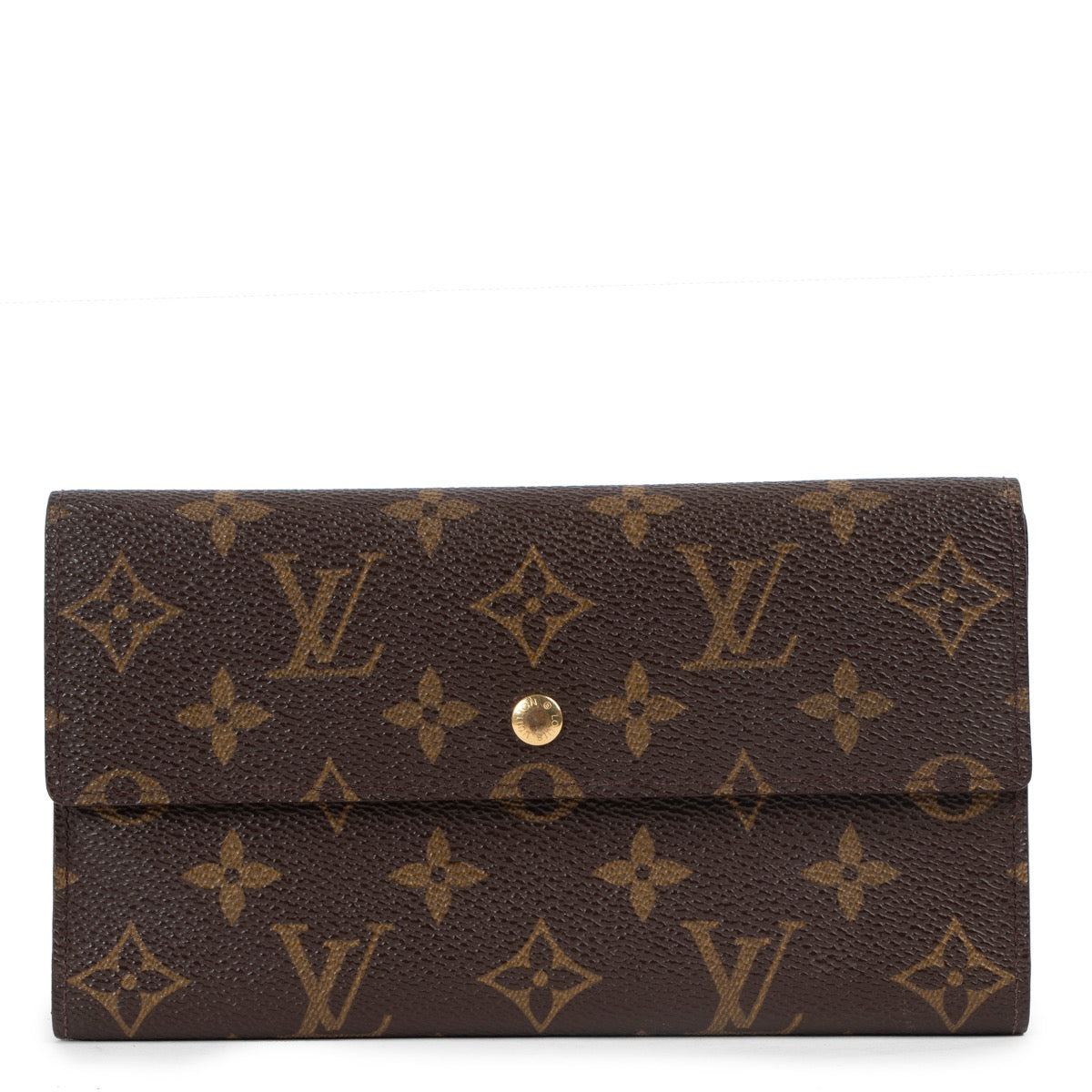 Shop safe online at Labellov in Antwerp this 100% authentic second hand Louis Vuitton Monogram Long Sarah Wallet