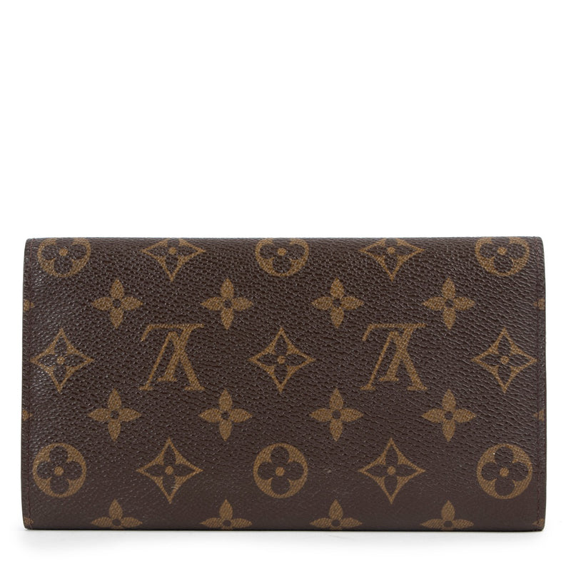 Shop safe online at Labellov in Antwerp this 100% authentic second hand Louis Vuitton Monogram Long Sarah Wallet