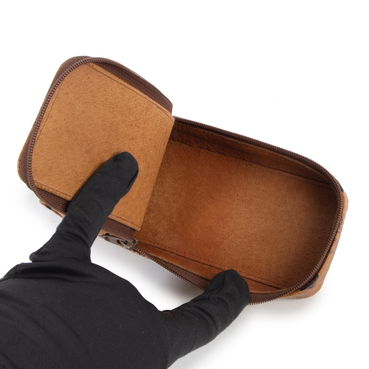 MCM Cognac Visetos Vintage Case Pouch