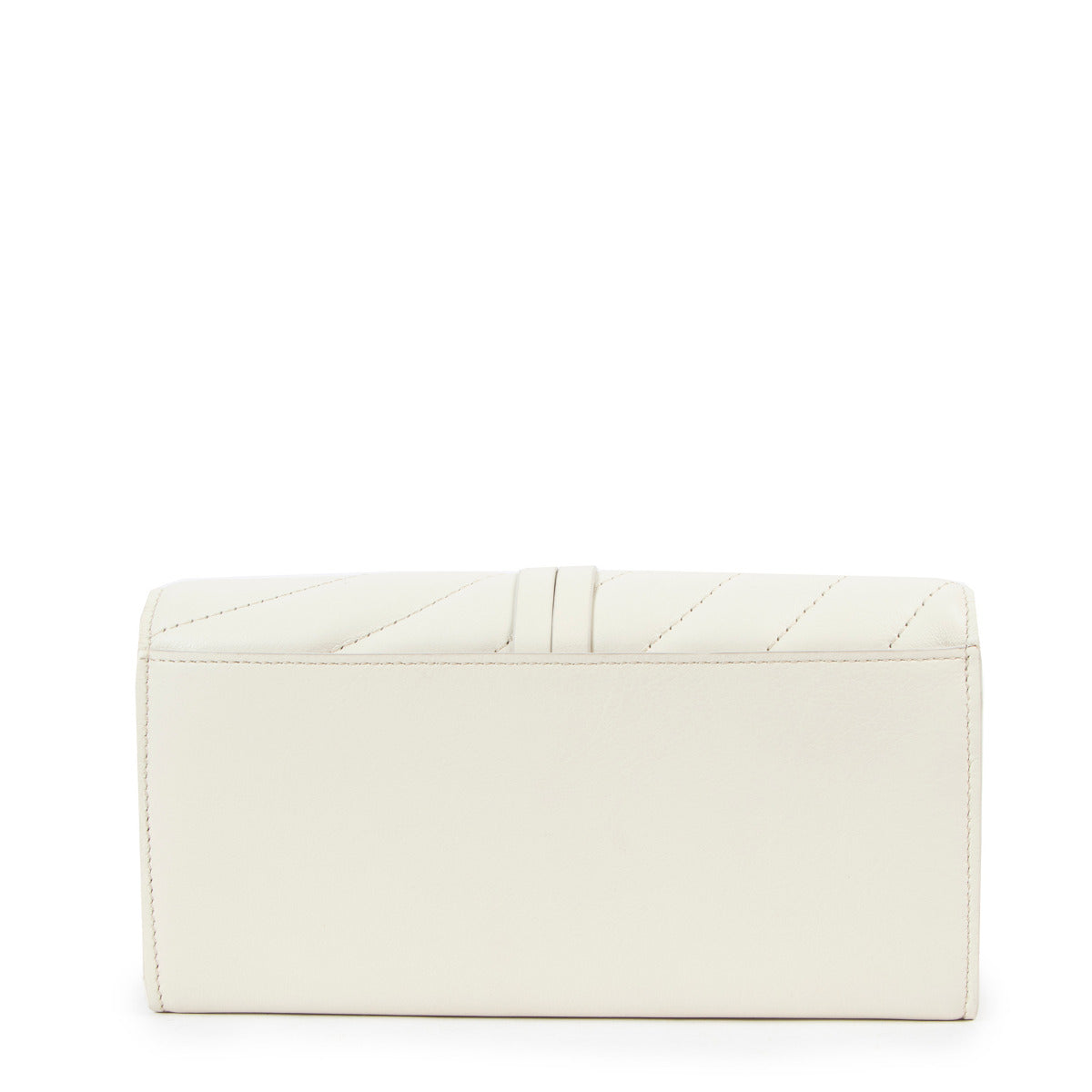 Chloé White Alphabet Quilted Leather Wallet