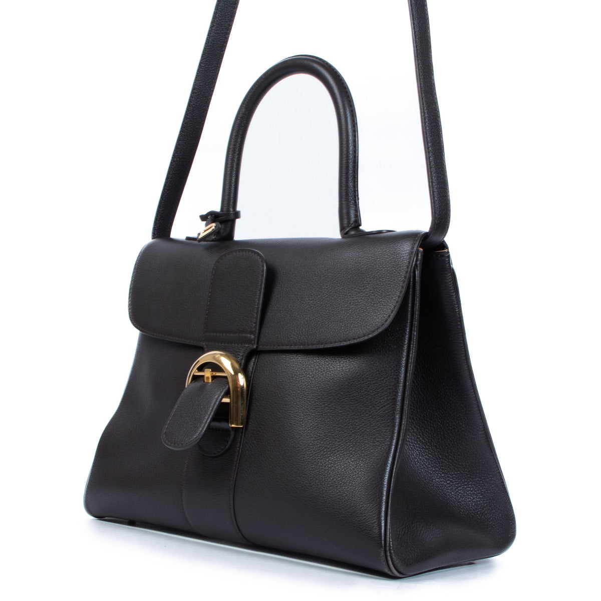 Delvaux Brillant MM Café Sellier