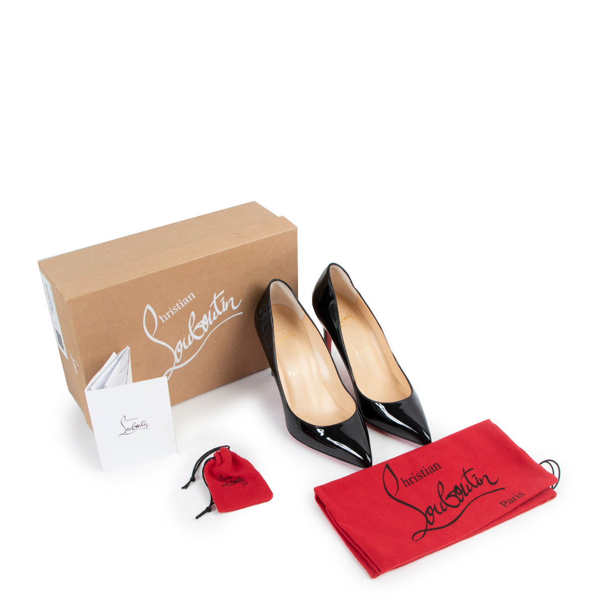 Buy and sell 100% authentic Christian Louboutin Pigalle 85 Black Patent Leather Pumps - Size 37 for the best price at Labellov secondhand luxury.