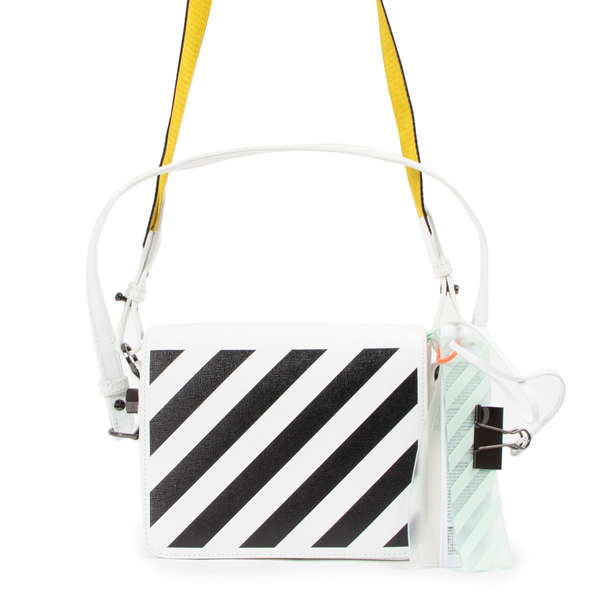 Shop now for your pre-loved, 100% authentic Off-White Diag Flap Shoulder Bag at Labellov in Antwerp