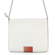 Shop safe online at Labellov in Antwerp this 100% authentic second hand Delvaux White Leather Crossbody