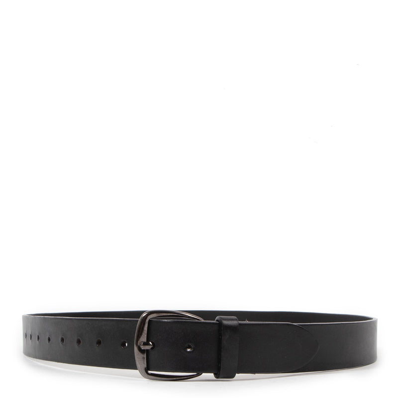Shop safe online at Labellov in Antwerp this 100% authentic second hand Ann Demeulenmeester Black Leather Belt - size L