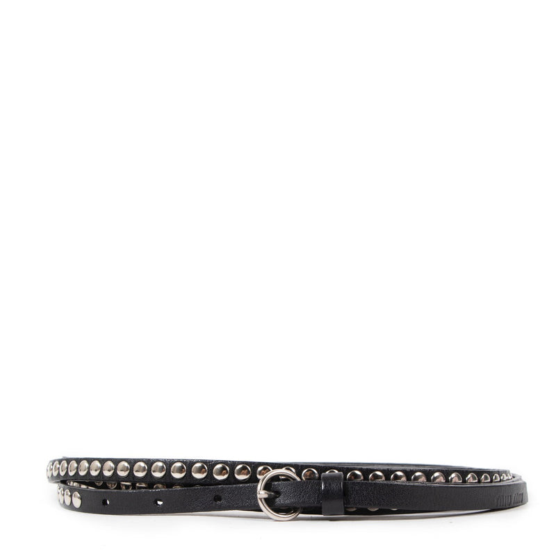 Shop safe online at Labellov in Antwerp this 100% authentic second hand Miu Miu Black Studded Double Belt - size 90