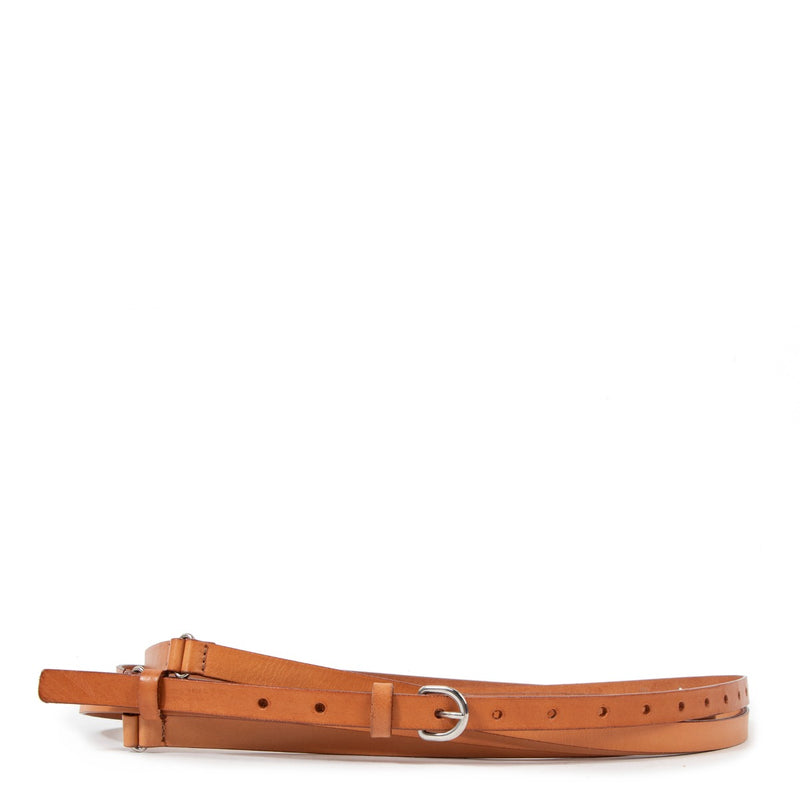 Ann Demeulemeester Dolores Camel Leather Belt