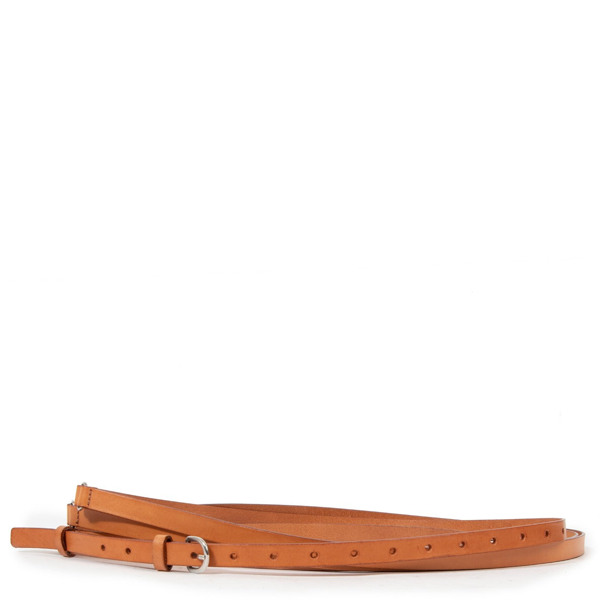 Ann Demeulemeester Dolores Camel Leather Belt - Size M