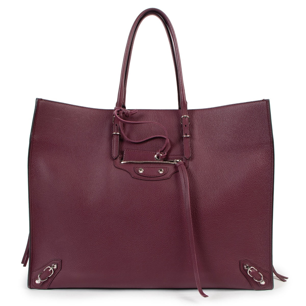 Shop now for your pre-loved, 100% authentic Balenciaga Purple Paper A4 Shoulder Bag, at Labellov.