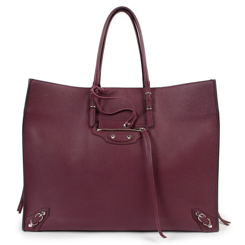 Shop now for your pre-loved, 100% authentic Balenciaga Purple Paper A4 Shoulder Bag, at Labellov.