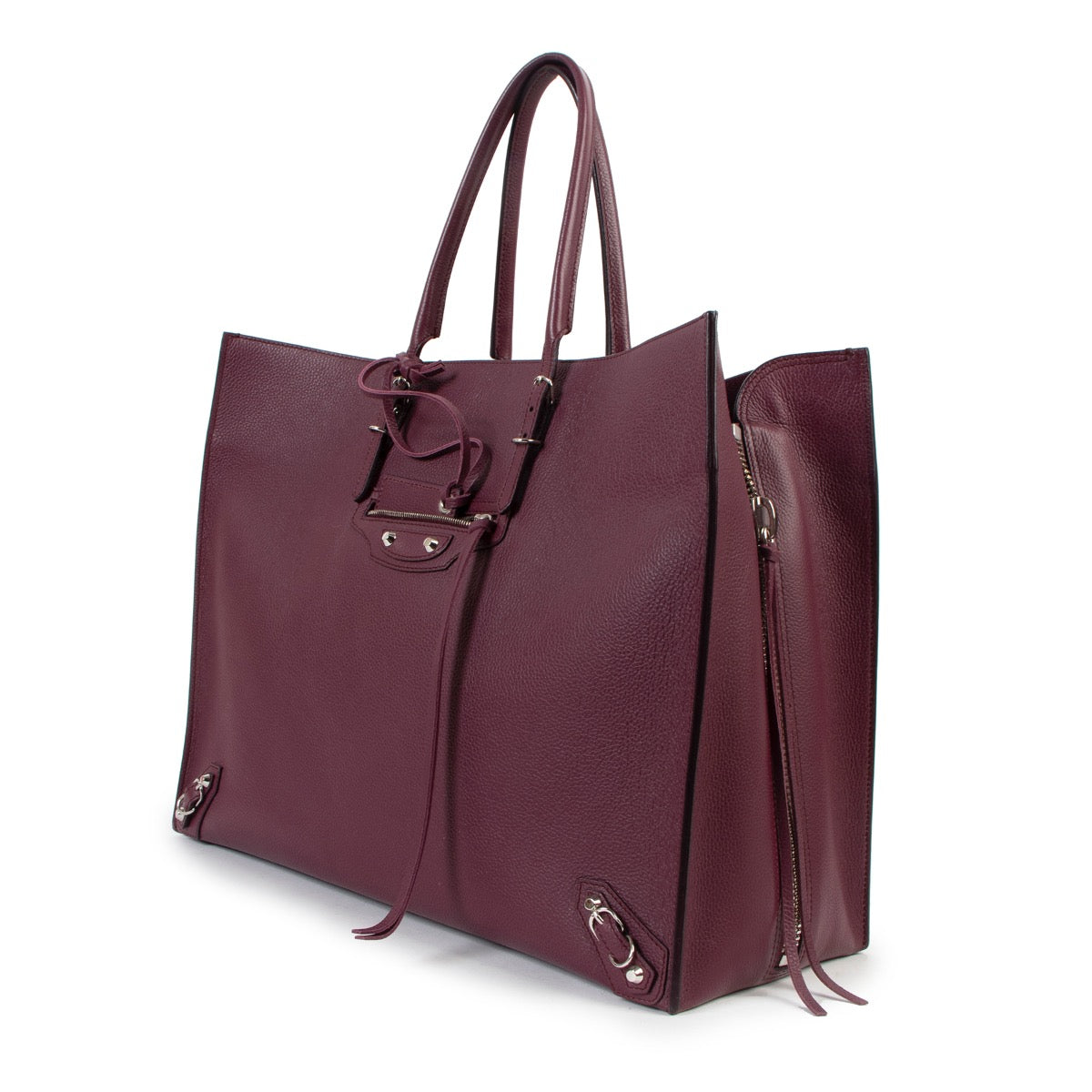 Shop now for your pre-loved, 100% authentic Balenciaga Purple Paper A4 Shoulder Bag, at Labellov.