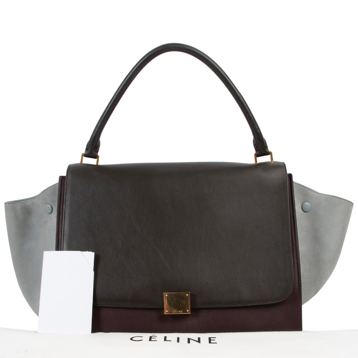 Shop now for your pre-loved, 100% authentic Celine Tri Colour Large Trapeze Bag at Labellov in Antwerp
