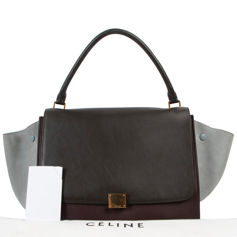 Shop now for your pre-loved, 100% authentic Celine Tri Colour Large Trapeze Bag at Labellov in Antwerp