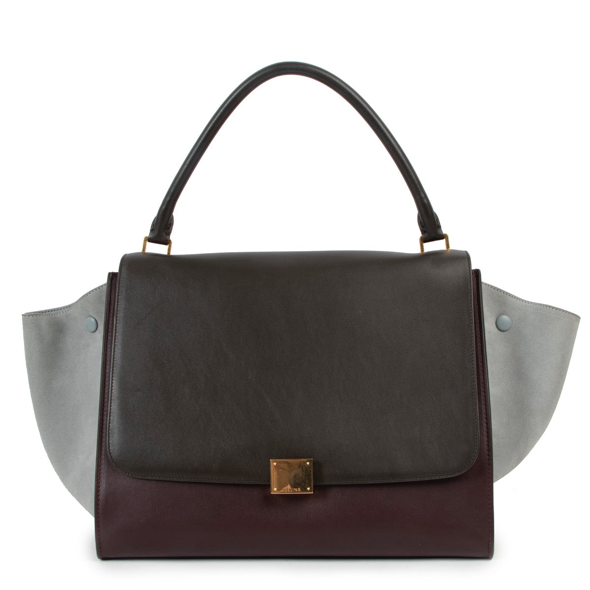 Shop now for your pre-loved, 100% authentic Celine Tri Colour Large Trapeze Bag at Labellov in Antwerp