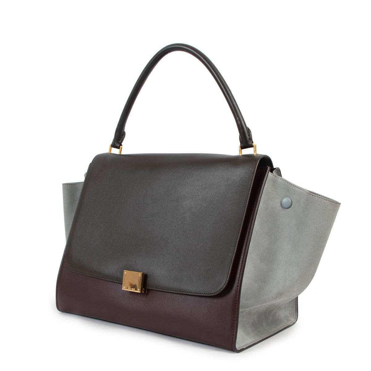 Shop now for your pre-loved, 100% authentic Celine Tri Colour Large Trapeze Bag at Labellov in Antwerp