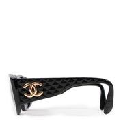 Chanel Black 0003 Quilted CC Vintage Sunglasses