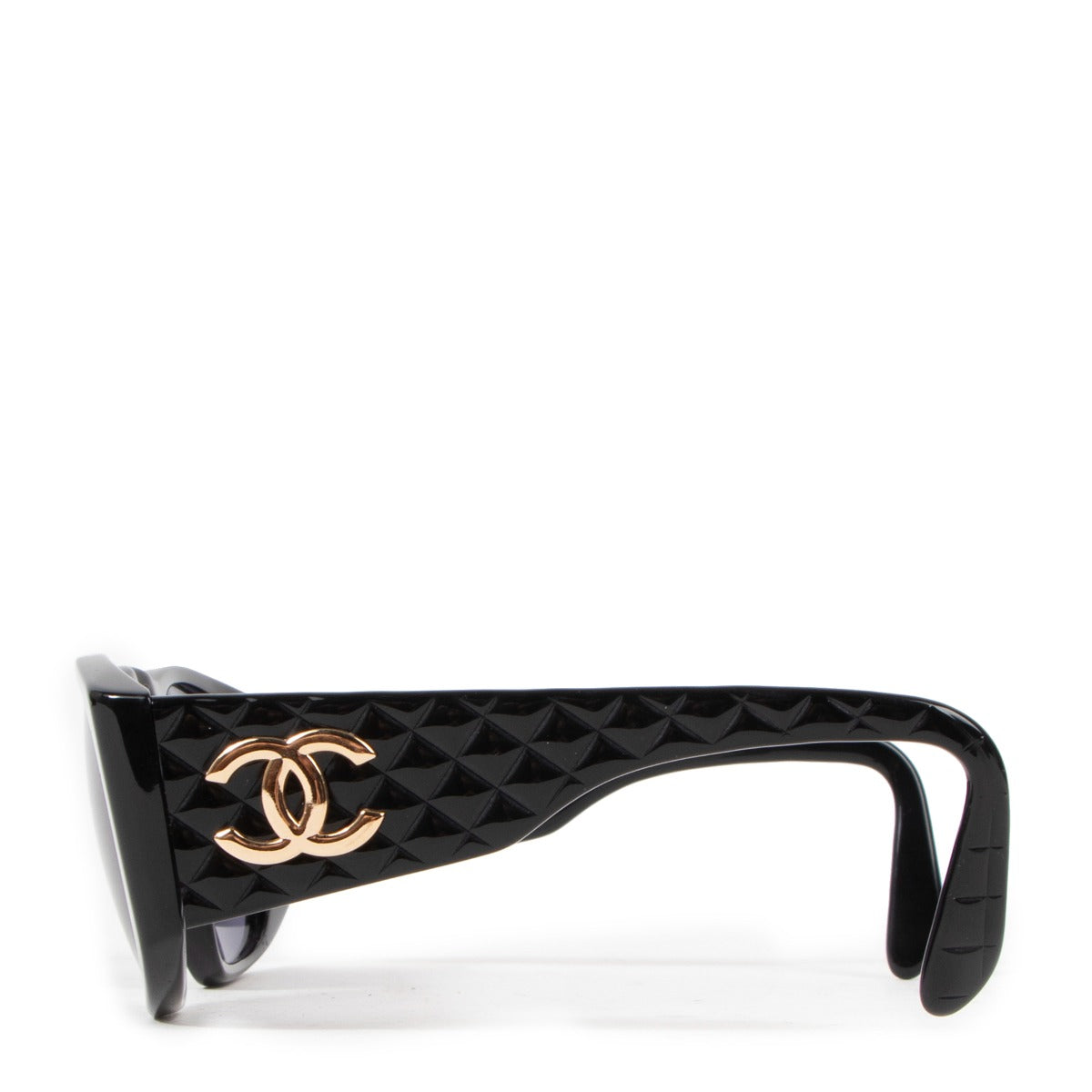 Chanel Black 0003 Quilted CC Vintage Sunglasses