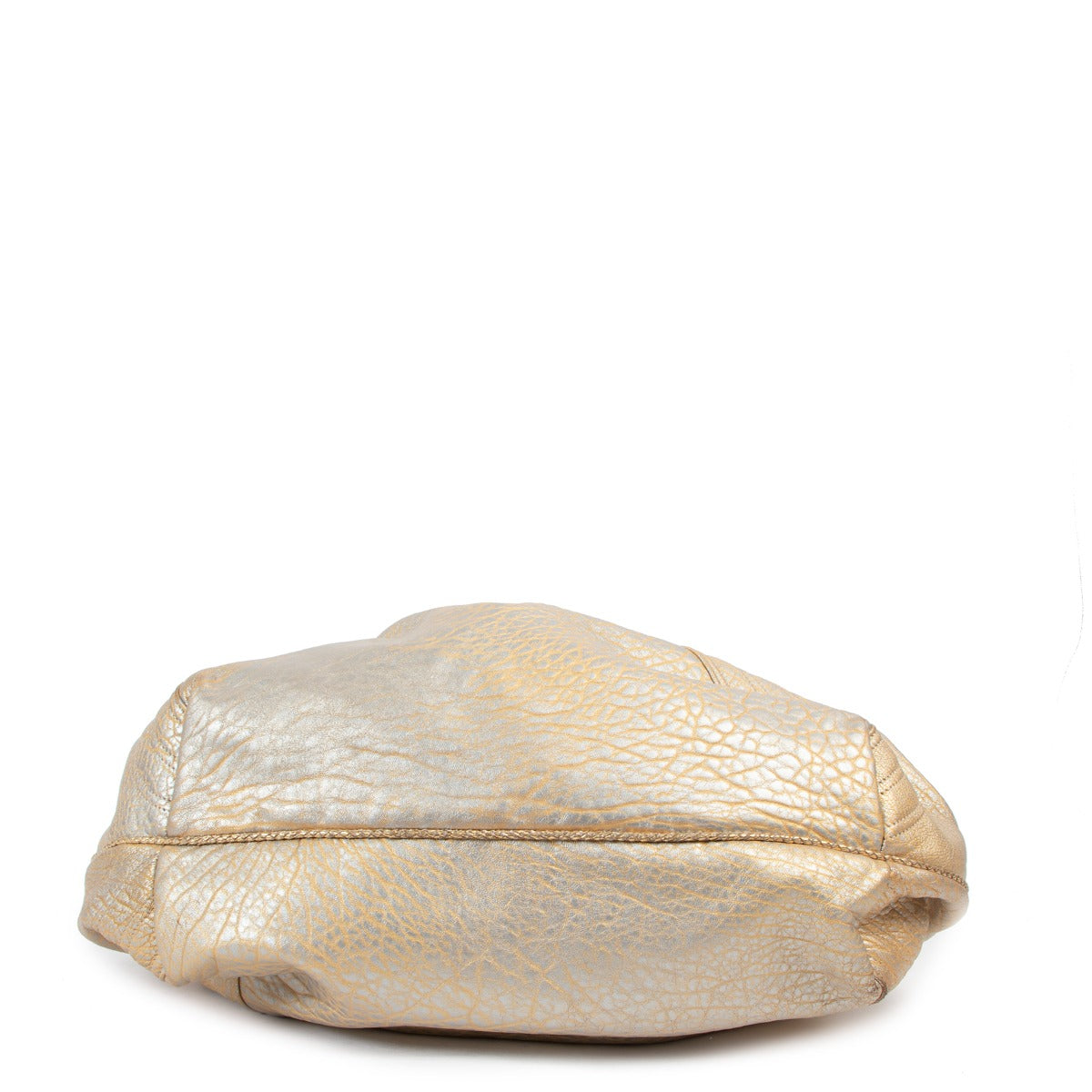 Fendi Gold Metallic Nappa Leather Spy Bag